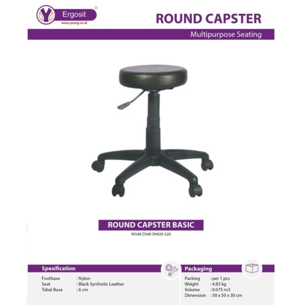 Kursi Kantor Round Capster Basic